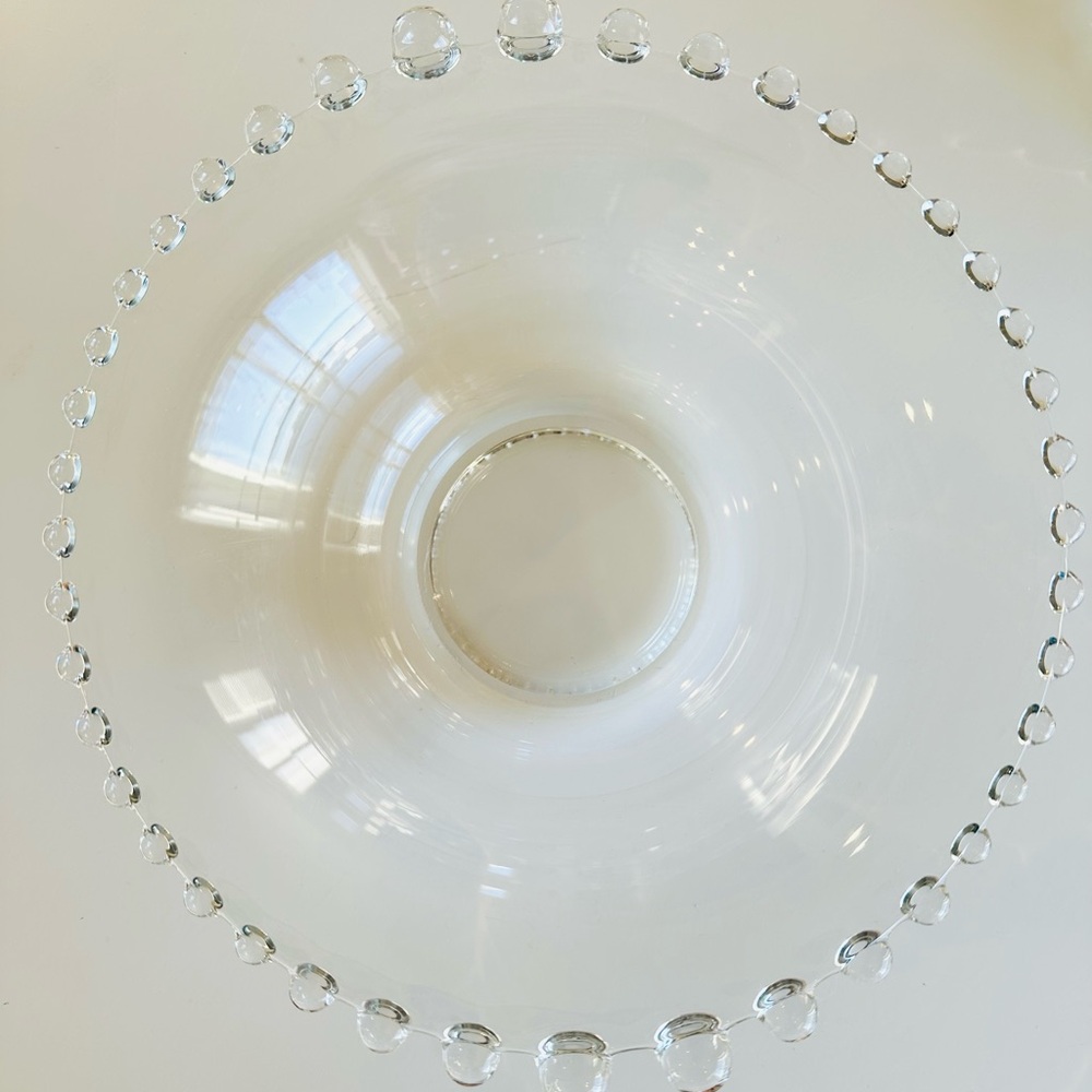 Vintage Imperial Glass Candlewick 10” Salad Serving Bowl